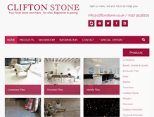 Tablet Screenshot of cliftonstone.co.uk